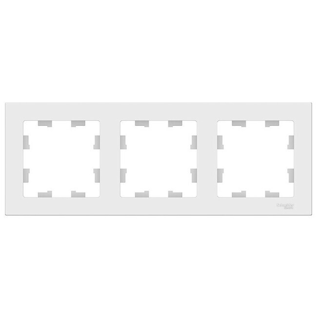 Рамка трехместная Schneider Electric AtlasDesign ATN000103 белый